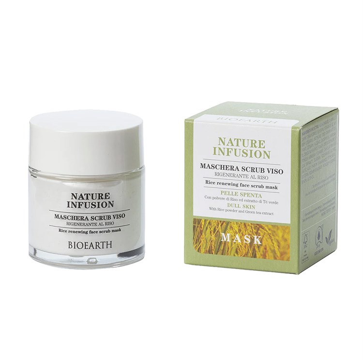 NATURE INFUSION - MASCHERA SCRUB RIGENERANTE AL RISO Bioearth Bioearth