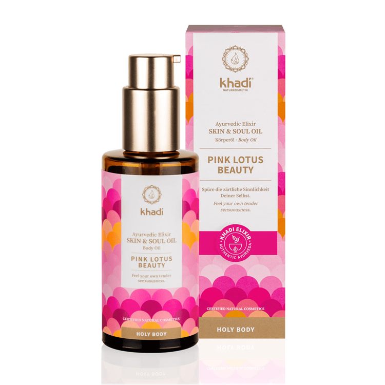 PINK LOTUS BEAUTY - OLIO AYURVEDICO SKIN & SOUL zzz Khadi zzz Khadi