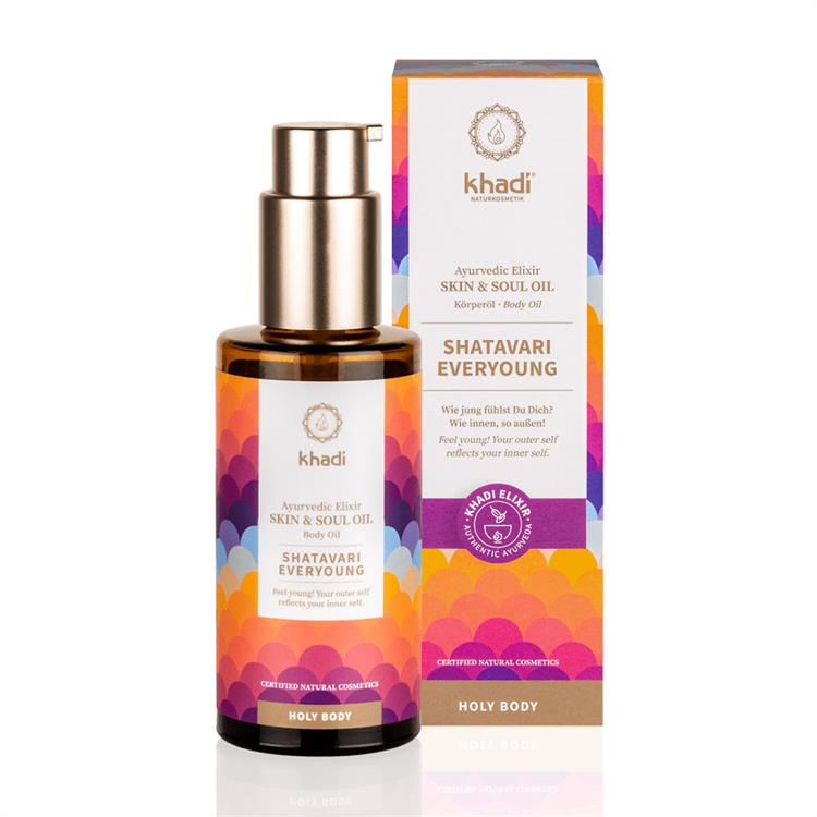 SHATAVARI EVERYOUNG - OLIO AYURVEDICO SKIN & SOUL zzz Khadi zzz Khadi
