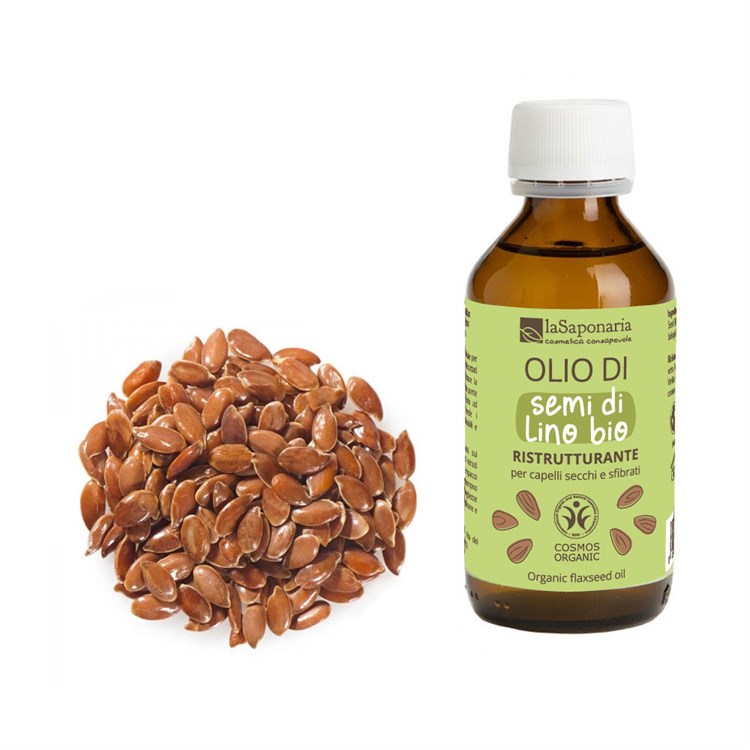 OLIO DI SEMI DI LINO - BIO La Saponaria La Saponaria