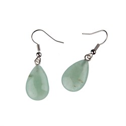 orecchini a goccia avventurina verde