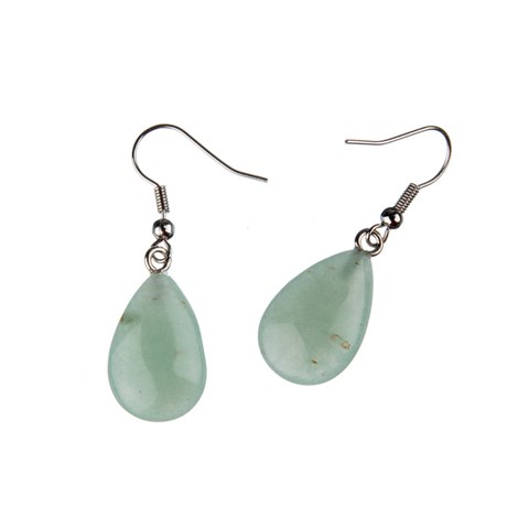 ORECCHINI a GOCCIA - AVVENTURINA VERDE