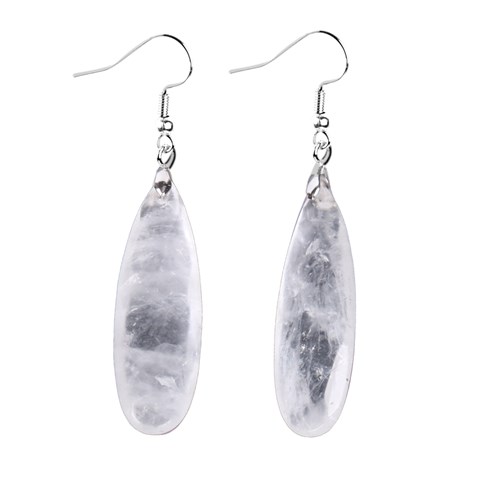 ORECCHINI IN CRISTALLO DI ROCCA SFACCETTATO