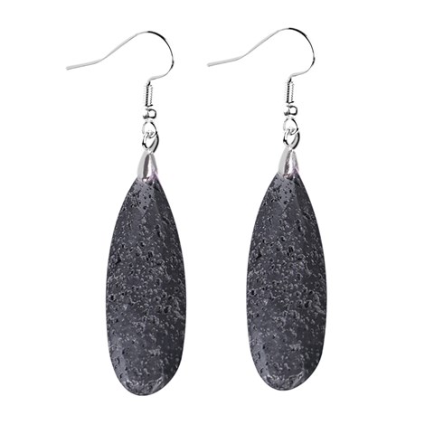 ORECCHINI IN PIETRA LAVICA SFACCETTATA