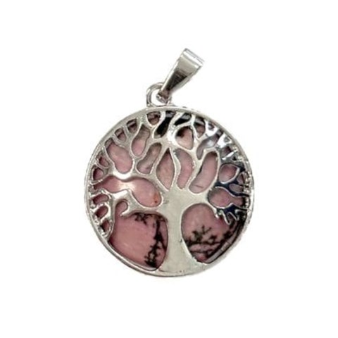 PENDENTE "ALBERO DELLA VITA" RODONITE