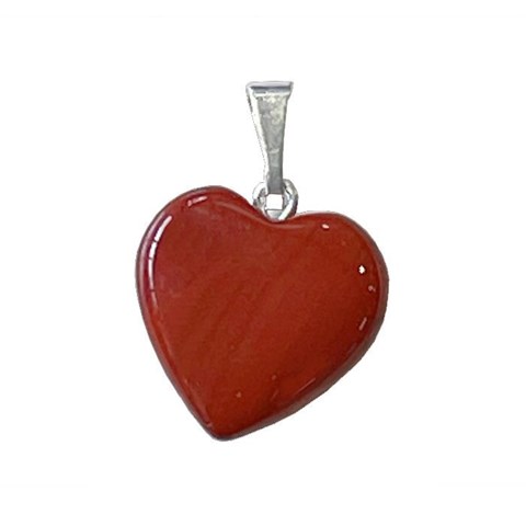 PENDENTE "CUORE" DIASPRO ROSSO