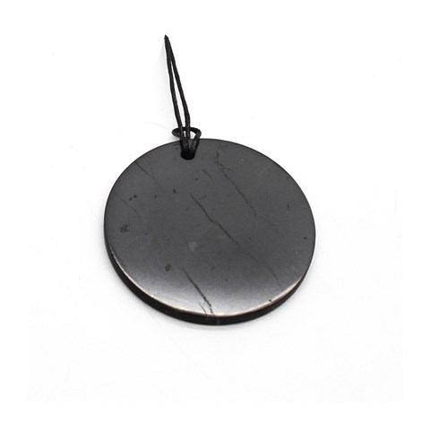 PENDENTE DI SHUNGITE - GRANDE CERCHIO