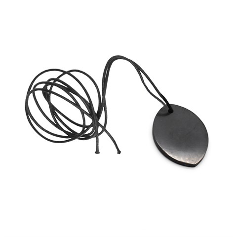 PENDENTE DI SHUNGITE - FOGLIA