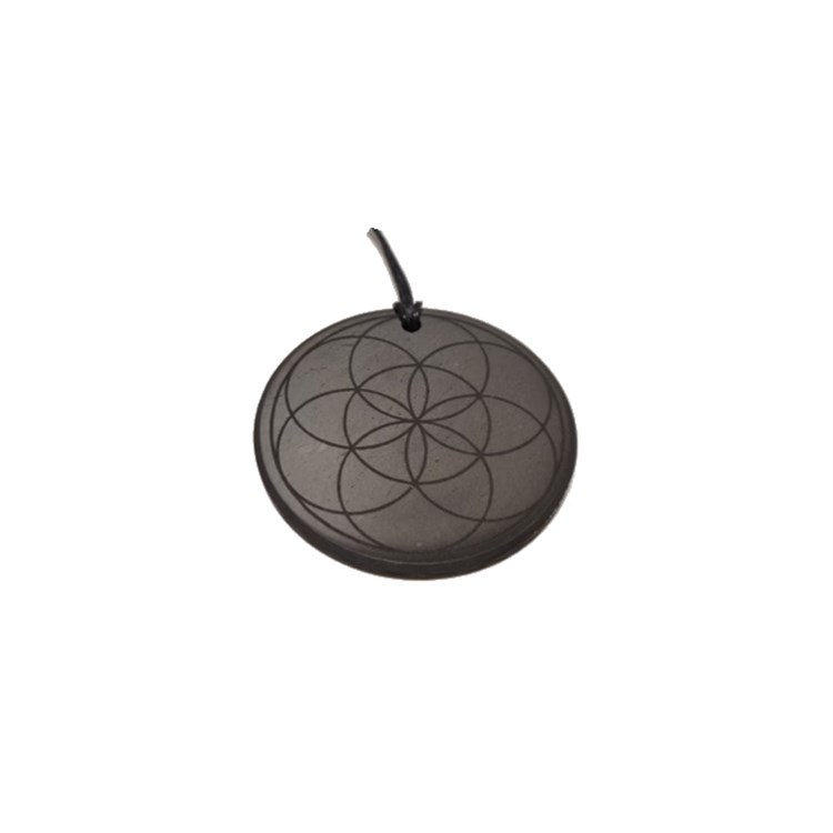 PENDENTE DI SHUNGITE - SEME DELLA VITA Cristalli e altro Cristalli e altro