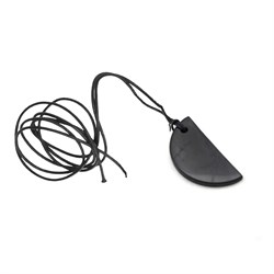 PENDENTE DI SHUNGITE - SEMIDISCO Cristalli e altro