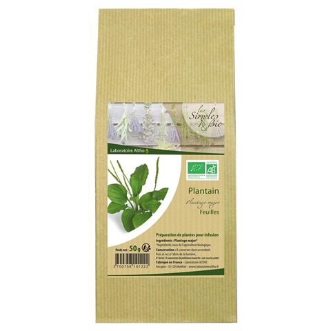 PIANTAGGINE MAGGIORE - FOGLIE - PER INFUSI o TISANE