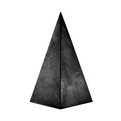 piramide isoscele di shungite opaca