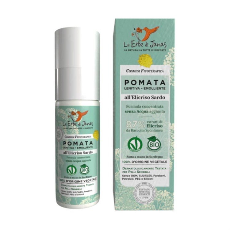 POMATA LENITIVA ED EMOLLIENTE ALL'ELICRISO SARDO Le Erbe di Janas Le Erbe di Janas