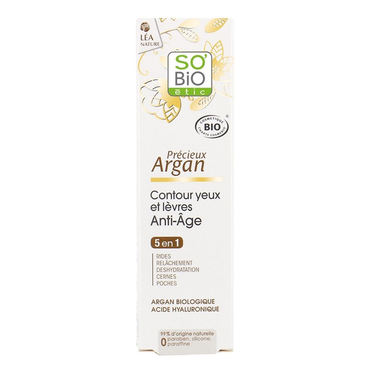 PREZIOSO ARGAN - CONTORNO OCCHI E LABBRA ANTI-AGE So'Bio étic So'Bio étic