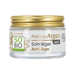 PREZIOSO ARGAN - CREMA LEGGERA NOTTE ANTI-AGE So'Bio étic