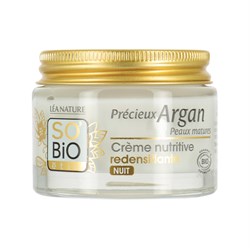 PREZIOSO ARGAN - CREMA NOTTE  NUTRITIVA RIDENSIFICANTE  So'Bio étic