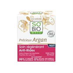 PREZIOSO ARGAN - CREMA NOTTE RIGENERANTE ANTI-RUGHE So'Bio étic