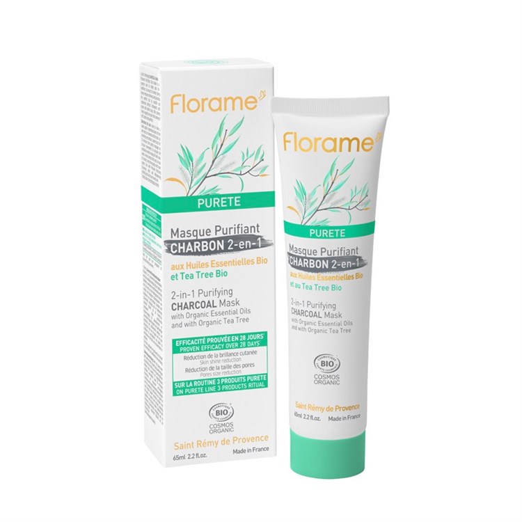 PURETÉ - MASCHERA VISO PURIFICANTE CARBONE 2in1 Florame Florame