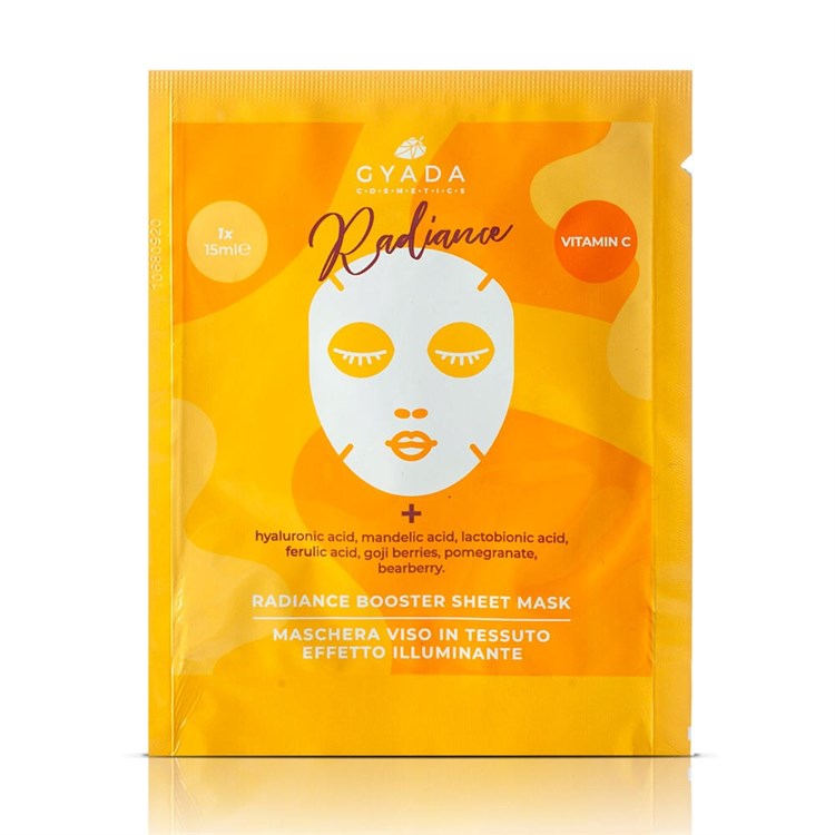 RADIANCE VITAMIN C - MASCHERA VISO IN TESSUTO ILLUMINANTE Gyada Cosmetics Gyada Cosmetics