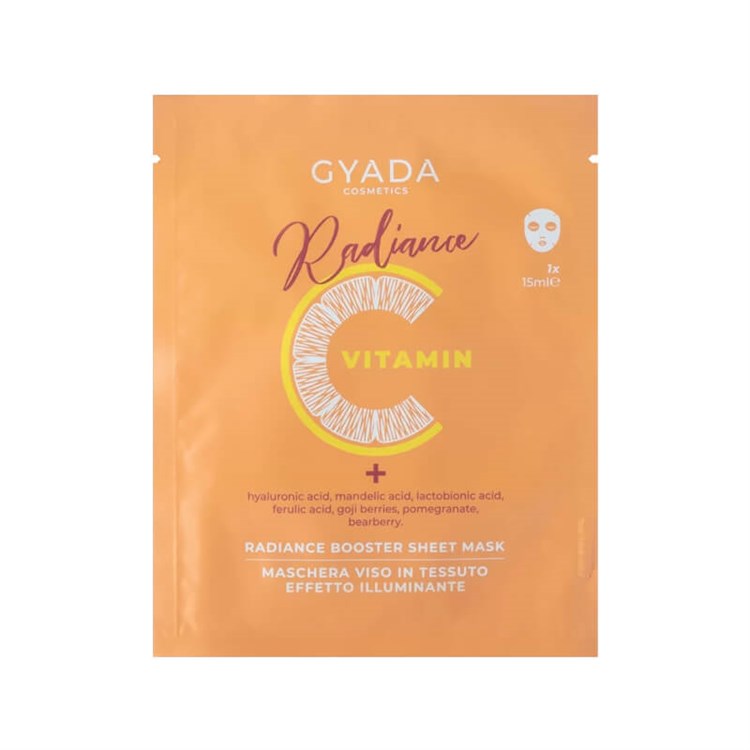RADIANCE VITAMIN C - MASCHERA VISO IN TESSUTO ILLUMINANTE Gyada Cosmetics Gyada Cosmetics
