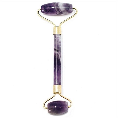 RULLO DUO MASSAGGIO VISO - AMETISTA