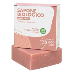 SAPONE  ARGAN & ROSA  Officina dei Saponi
