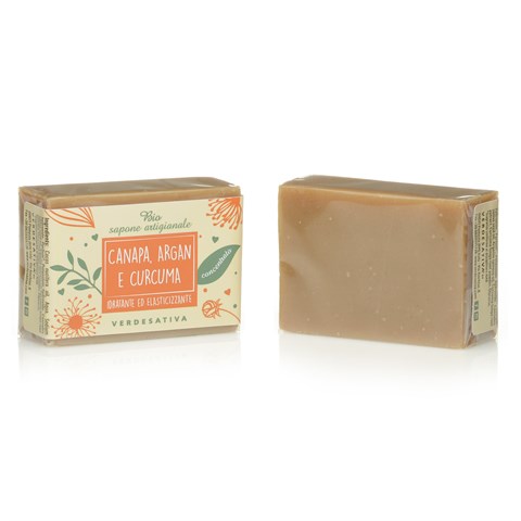 SAPONE CANAPA, ARGAN & CURCUMA