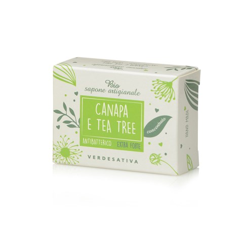SAPONE "EXTRA-FORTE" CANAPA e TEA TREE