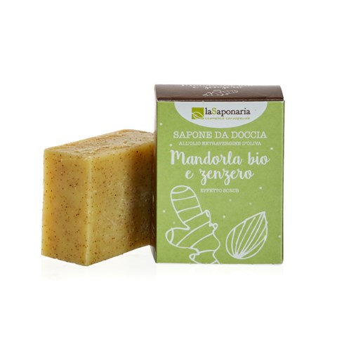 SAPONE DA DOCCIA "MANDORLA & ZENZERO" - EFFETTO SCRUB