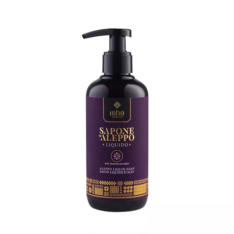 SAPONE DI ALEPPO LIQUIDO 40% Isha Cosmetics250 ml  Isha Cosmetics