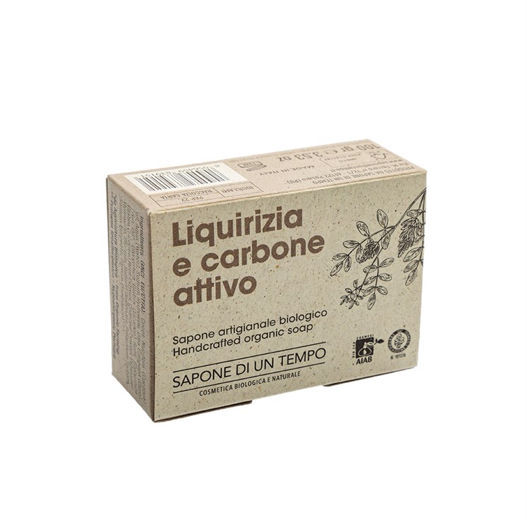 SAPONE LIQUIRIZIA E CARBONE ATTIVO Sapone di un Tempo Sapone di un Tempo