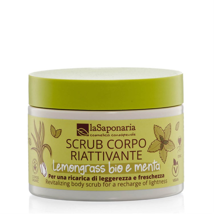 SCRUB CORPO RIATTIVANTE LEMONGRASS E MENTA La Saponaria La Saponaria