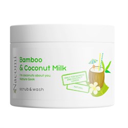 scrub e wash bamboo e coconut milk