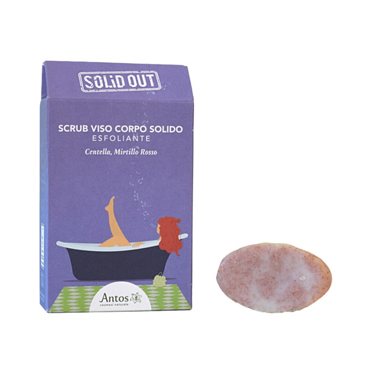 SCRUB VISO E CORPO SOLIDO ESFOLIANTE - SOLID OUT Antos Antos