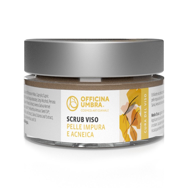 SCRUB VISO PELLE IMPURA ED ACNEICA Officina Umbra Officina Umbra