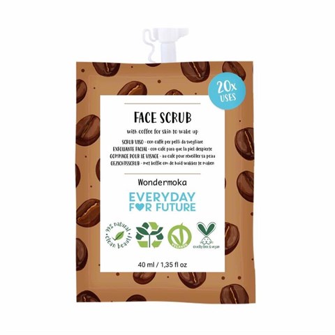 WONDERMOKA - SCRUB VISO CON CAFFÈ PER PELLI DA SVEGLIARE