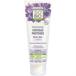 SHAMPOO CAPELLI PROTETTI  RICINO & ARGININA  So'Bio étic