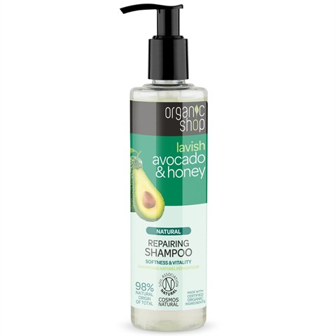 SHAMPOO RIPARATORE "AVOCADO e MIELE"