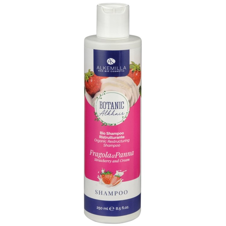 BOTANIC - SHAMPOO RISTRUTTURANTE PANNA & FRAGOLA Alkemilla Alkemilla