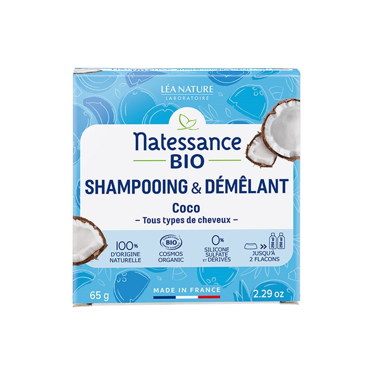 SHAMPOO E DISTRICANTE SOLIDO - COCCO Natessance Natessance