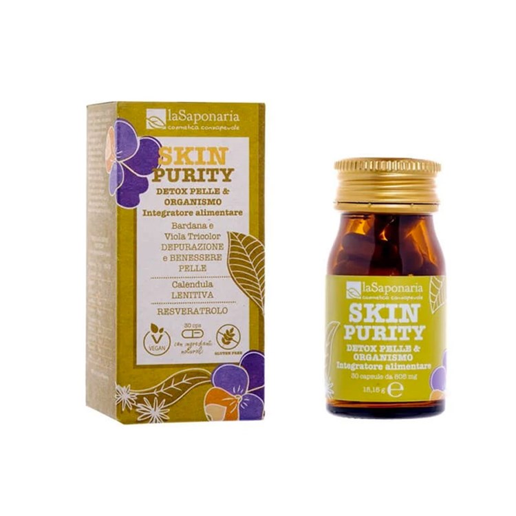 SKIN PURITY DETOX PELLE E ORGANISMO - INTEGRATORE La Saponaria La Saponaria