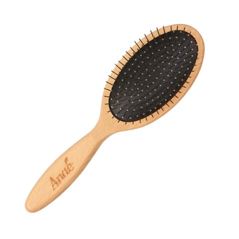 SPAZZOLA CAPELLI PIATTA CON  SETOLE ARROTONDATE