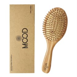 spazzola ovale in legno di bamboo mood
