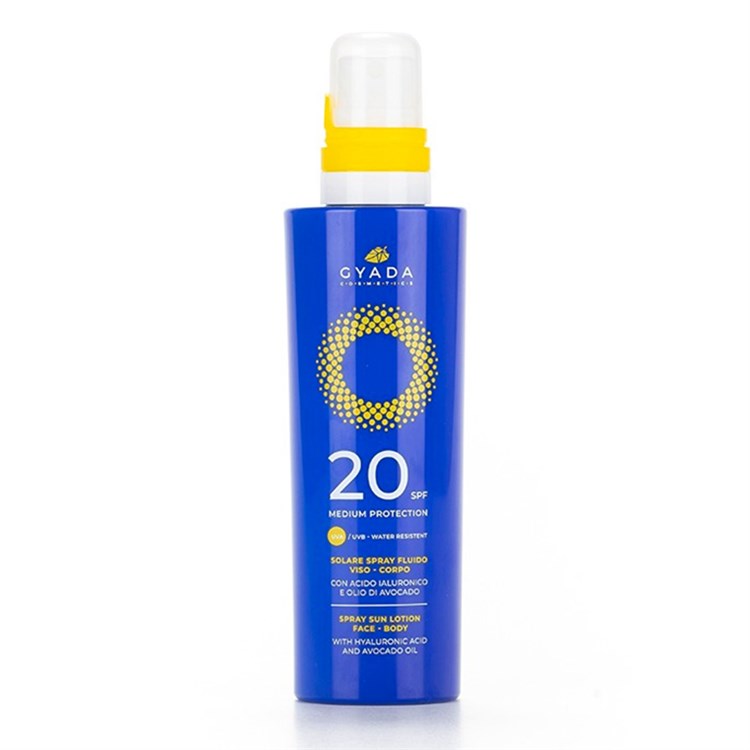 SPRAY SOLARE VISO E CORPO SPF 20 Gyada Cosmetics Gyada Cosmetics