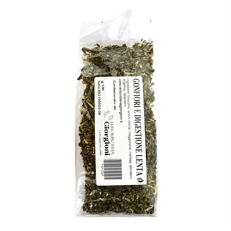 TISANA GONFIORI E DIGESTIONE LENTA Erboristeria Giorgioni Erboristeria Giorgioni