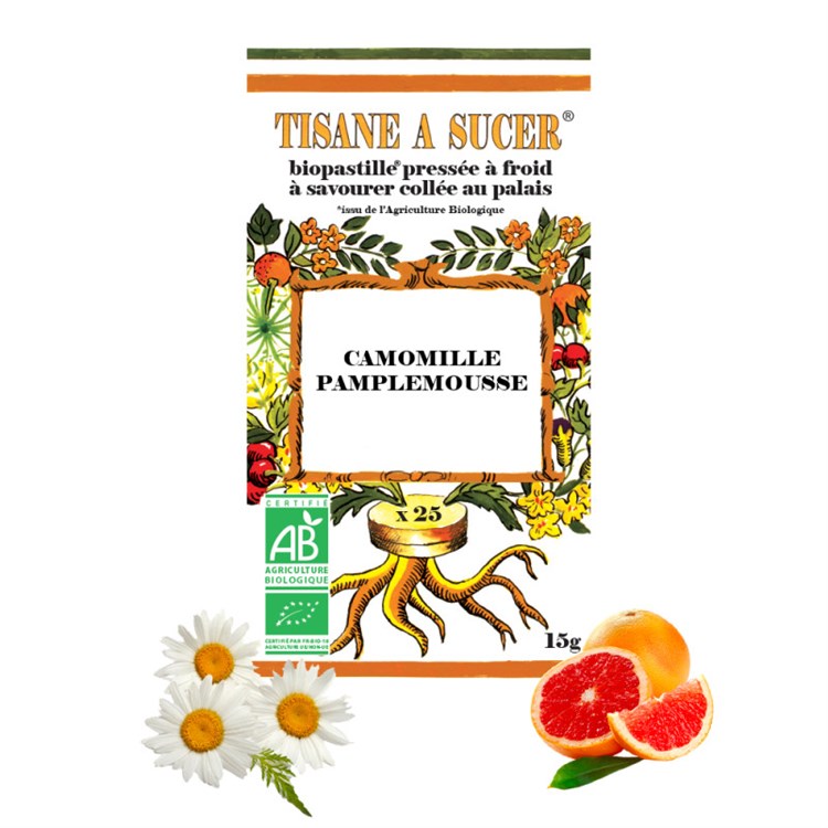 TISANA IN CARAMELLE - CAMOMILLA & POMPELMO Biopastille Biopastille