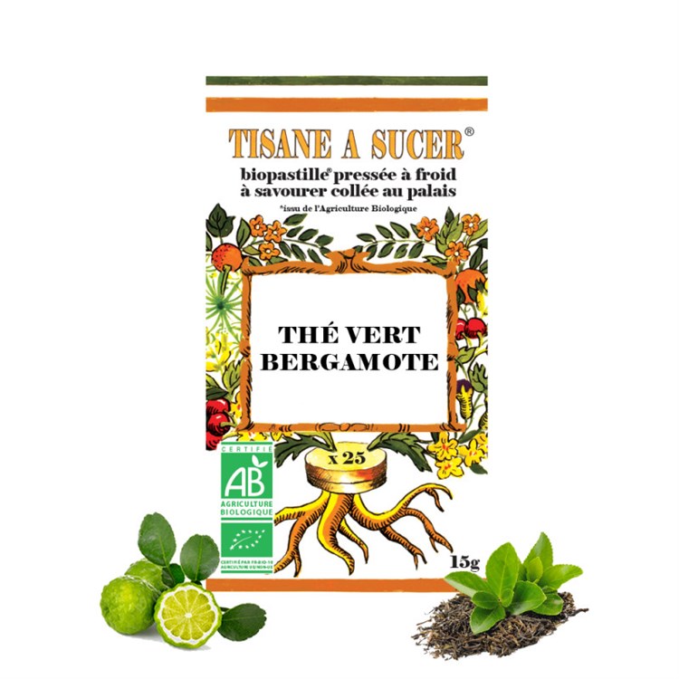 TISANA IN CARAMELLE - THE VERDE & BERGAMOTTO Biopastille Biopastille
