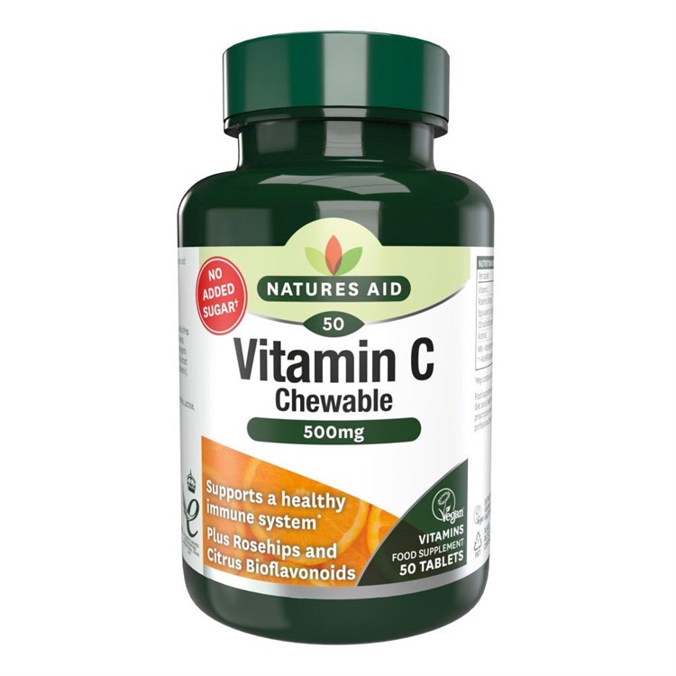 VITAMINA C 500 MG COMPRESSE MASTICABILI - INTEGRATORE Natures Aid Natures Aid