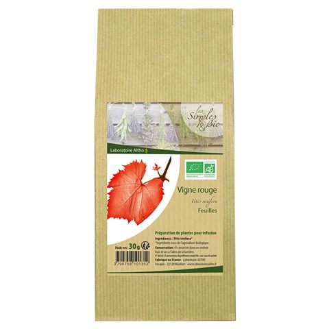 VITE ROSSA - FOGLIE - PER INFUSI o TISANE