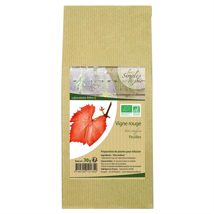 VITE ROSSA - FOGLIE - PER INFUSI O TISANE Laboratoire Altho Laboratoire Altho